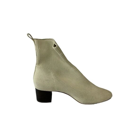 Everlane The Glove Boot Women Size 11 Ribbed Knit Ankle Boots Bone - Picture 5 of 12